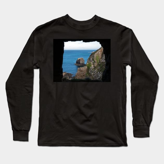 The window in the rock, Sark Long Sleeve T-Shirt by HazelWright